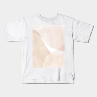 Neutral pastel tone abstract shapes Kids T-Shirt